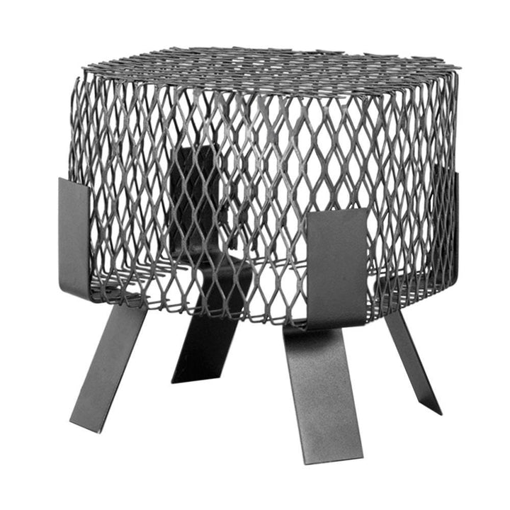 8 in. x 8 in. Spark Arrestor Bird and Squirrel Screen in Galvanized Black - Super Arbor