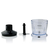 Multi-Purpose Immersion Hand Blender Set-500-Watts, Includes Food Chopper, Egg Whisk, BPA-Free Beaker, Black, 6-Speed