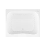 Rhode 5 ft. Rectangular Drop-in Air Bath Tub in White - Super Arbor