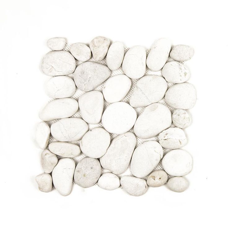 Cruz Bay Classic Pebble Tile River Grey 11-1/2 in. x 11-1/2 in. x 12.7 mm Mesh-Mounted Mosaic Tile (10.12 sq. ft. / case)