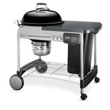Weber Performer Deluxe 22-in Black Porcelain Enamel Kettle Charcoal Grill