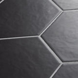 Merola Tile Hexatile Matte Nero 7 in. x 8 in. Porcelain Floor and Wall Tile (7.67 sq. ft./Case)