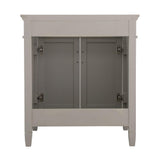 Ashburn 30 in. W x 21.63 in. D Vanity Cabinet in Grey - Super Arbor