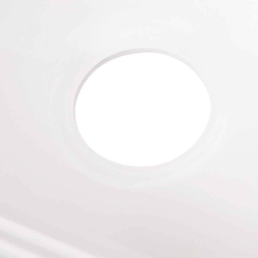 Kensington Undermount Acrylic 25 in. Single Bowl Utility Sink in White - Super Arbor