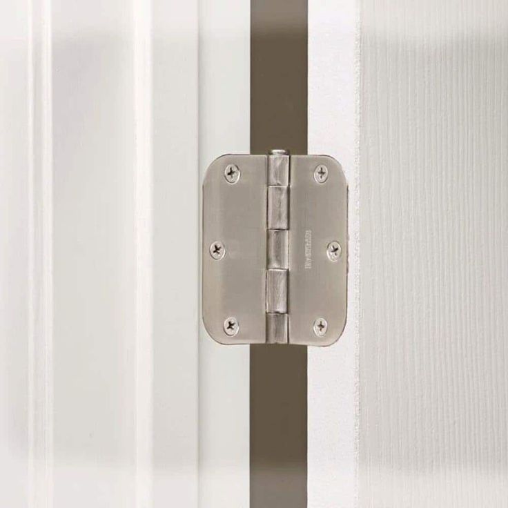 3-1/2 in. x 5/8 in. Radius Satin Nickel Door Hinge Value Pack (48 per Pack)