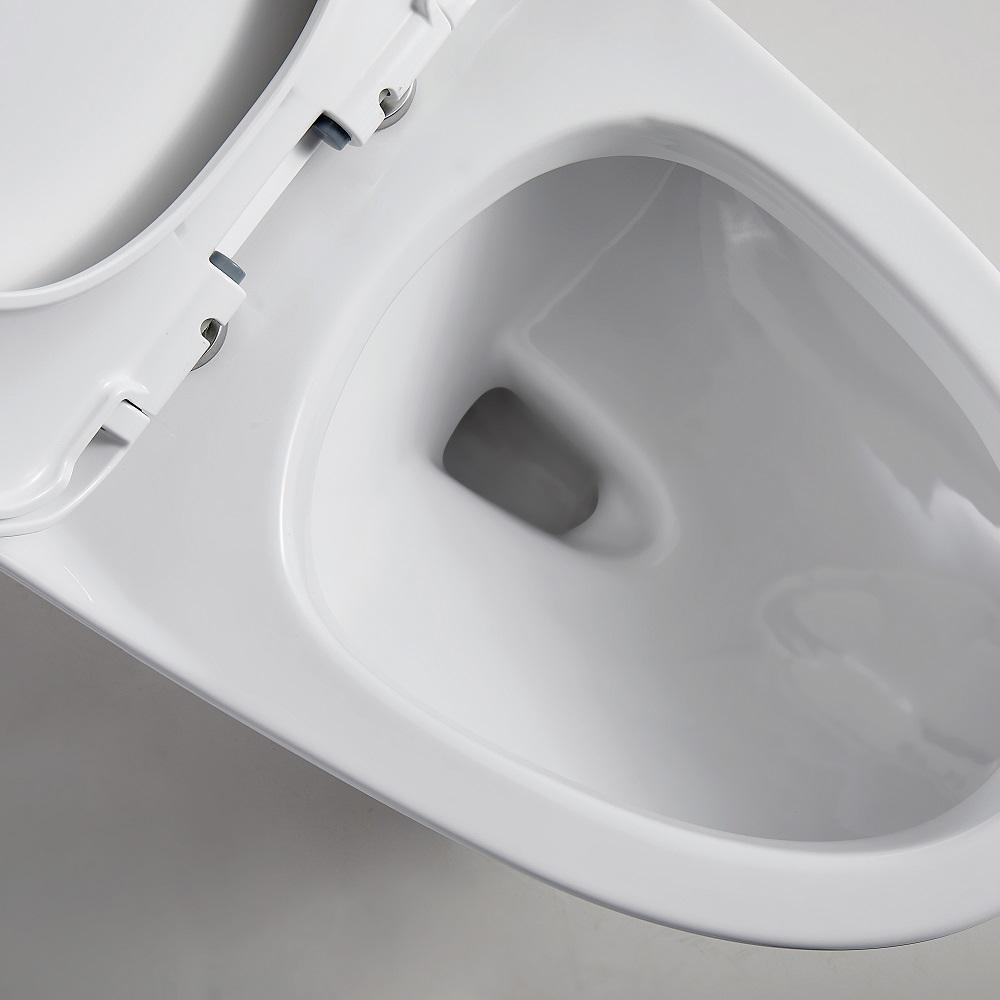 1-Piece 1.28 GPF Dual Flush High Efficiency Elongated Toilet in White, Seat Included - Super Arbor