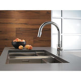 Delta Trinsic Chrome 1-Handle Deck-Mount Pull-Down Handle Kitchen Faucet