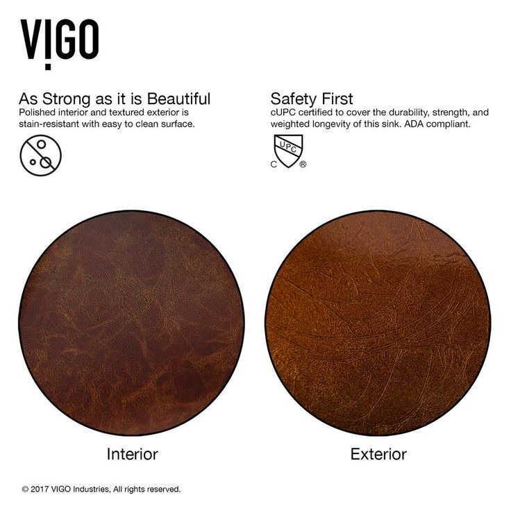 VIGO Russet Glass Vessel Bathroom Sink in Red with Seville Faucet in Oil Rubbed Bronze