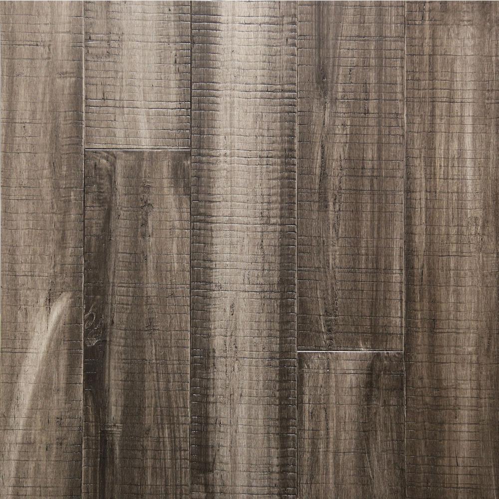 Islander Charcoal .33 in. Thick x 5.12 in. Wide x 36.22 in. Length Engineered Rigid Core Bamboo Flooring (10.3 sq. ft. / case) - Super Arbor