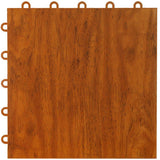 Greatmats Max Tile 12 in. x 12 in. x 5/8 in. Walnut Vinyl Interlocking Raised Modular Floor Tile (Case of 26)