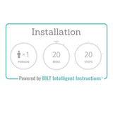 Single-Handle Standard Kitchen Faucet in Chrome - Super Arbor