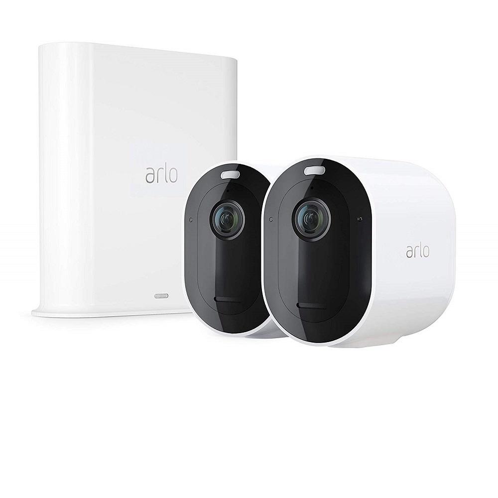 Pro 3 - 2K Wire-Free Security 3 Camera System - White - Super Arbor