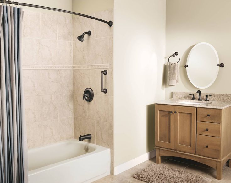 Moen Moen Home Care 9-in Old World Bronze Wall Mount (ADA Compliant) Grab Bar
