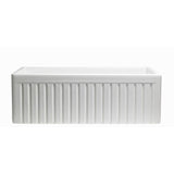 Sutton Place Farmhouse Fireclay 30 in. Single Bowl Kitchen Sink with Grid with Grid and Strainer