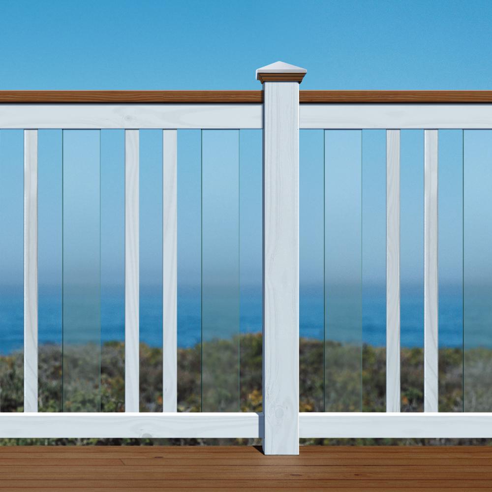 4 in. x 32 in. Clear Glass Baluster (5-Pack) - Super Arbor