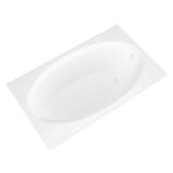 Imperial 7 ft. Acrylic Center Drain Rectangular Drop-in Non-Whirlpool Bathtub in White - Super Arbor