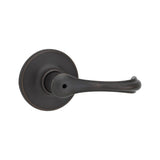 Dorian Satin Nickel Privacy Bed/Bath Door Lever with Microban Antimicrobial Technology - Super Arbor