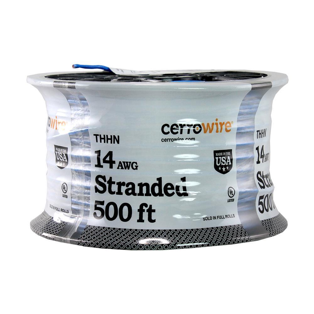 500 ft. 14/19 Black Stranded THHN Cable - Super Arbor