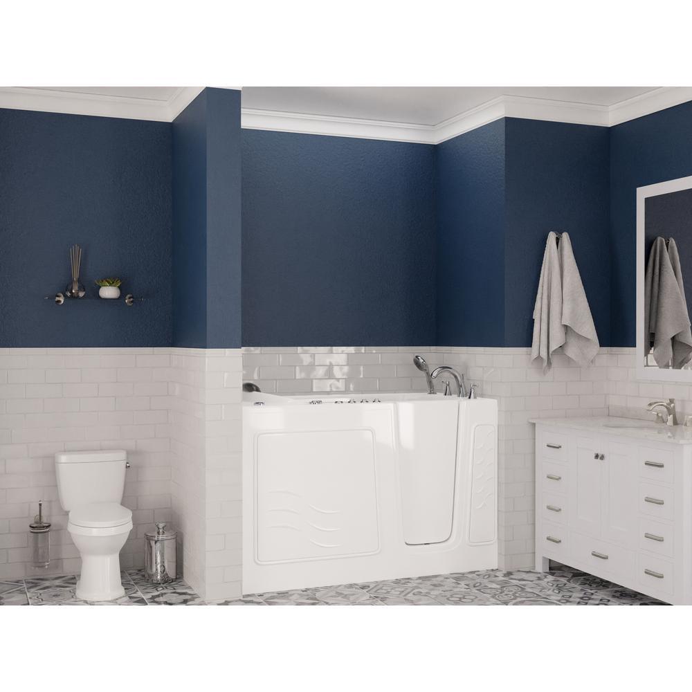 Safe Premier 59 in. Right Drain Walk-in Air and Whirlpool Bathtub in White - Super Arbor