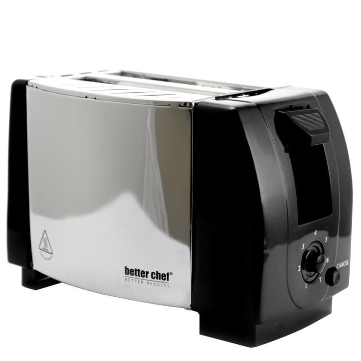 Better Chef 2-Slice Stainless Steel 500-Watt Toaster