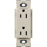 Claro 15 Amp Duplex Outlet, White - Super Arbor
