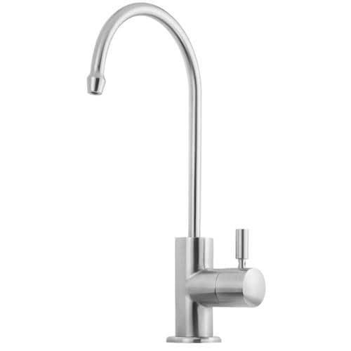 Ticor Andorra Stainless Steel 1-Handle Deck-Mount Bar and Prep Handle Kitchen Faucet