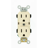 15 Amp Industrial Grade Narrow-Body Duplex Outlet, Gray - Super Arbor