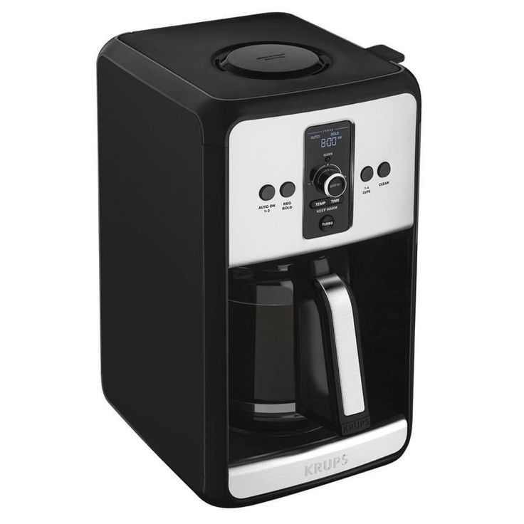 Krups 12-Cup Black/Stainless Residential Drip Coffee Maker
