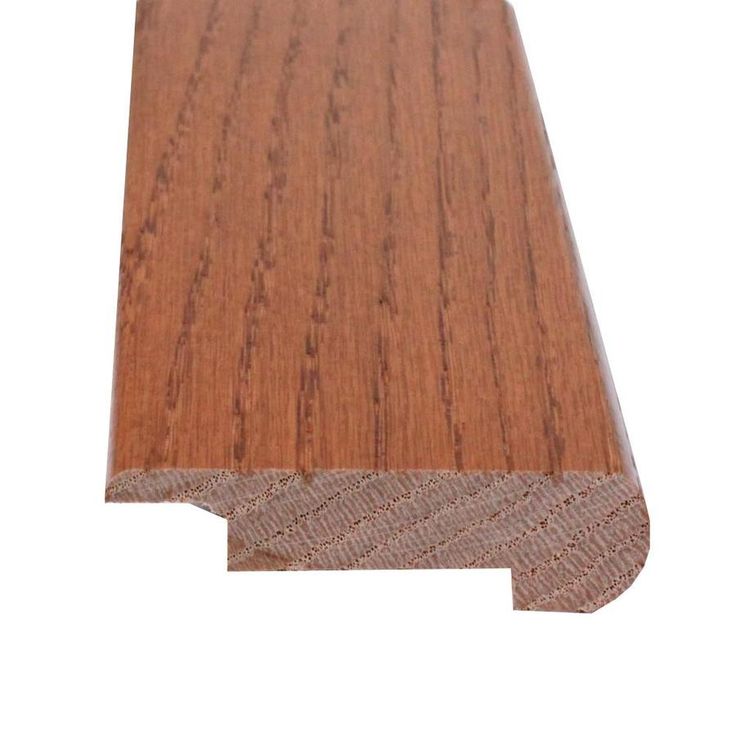 Flexco Solid Wood Stair Nose 2.75-in x 78-in Gunstock Prefinished Oak Stair Nosing