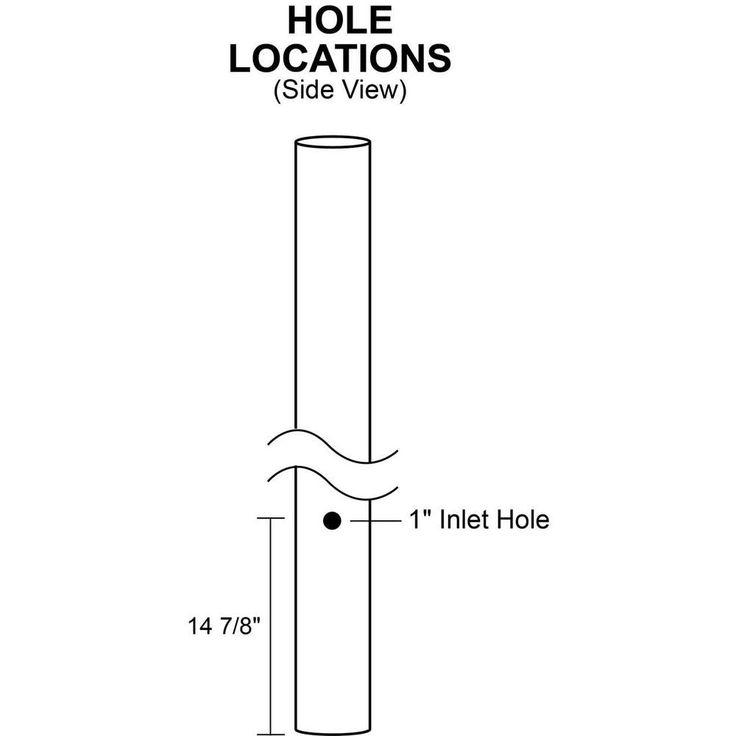 7 ft. Bronze Outdoor Direct Burial Aluminum Lamp Post fits Most Standard 3 in. Post Top Fixtures Includes Inlet Hole