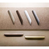 7-9/16 in. (192 mm) Brushed Gold Contemporary Drawer Pull