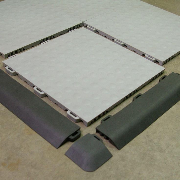 Greatmats StayLock Bump Top Gray 12 in. x 12 in. x 0.56 in. PVC Plastic Interlocking Gym Floor Tile (Case of 26)