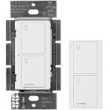 Caseta Wireless Smart Lighting On/Off Switch and Remote Kit for All Bulb Types, White - Super Arbor