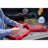 Crescent 1/4 in., 3/8 in., and 1/2 in. Drive SAE/Metric Mechanics Tool Set with 3-Drawer Storage Case (229-Piece)