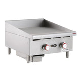 Commercial 24 in. Thermostatic Countertop Griddle