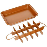 Brooklyn Brownie Non-Stick Baking Pan with Built-in Slicer (18-Brownies Capacity)