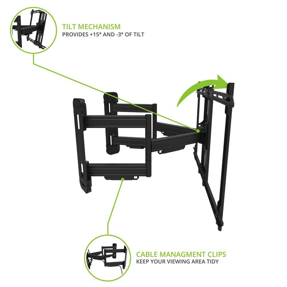 Inner and Outer Corner, Column and Pillar Corner TV Wall Mount for 37 in. - 70 in. TVs - Super Arbor