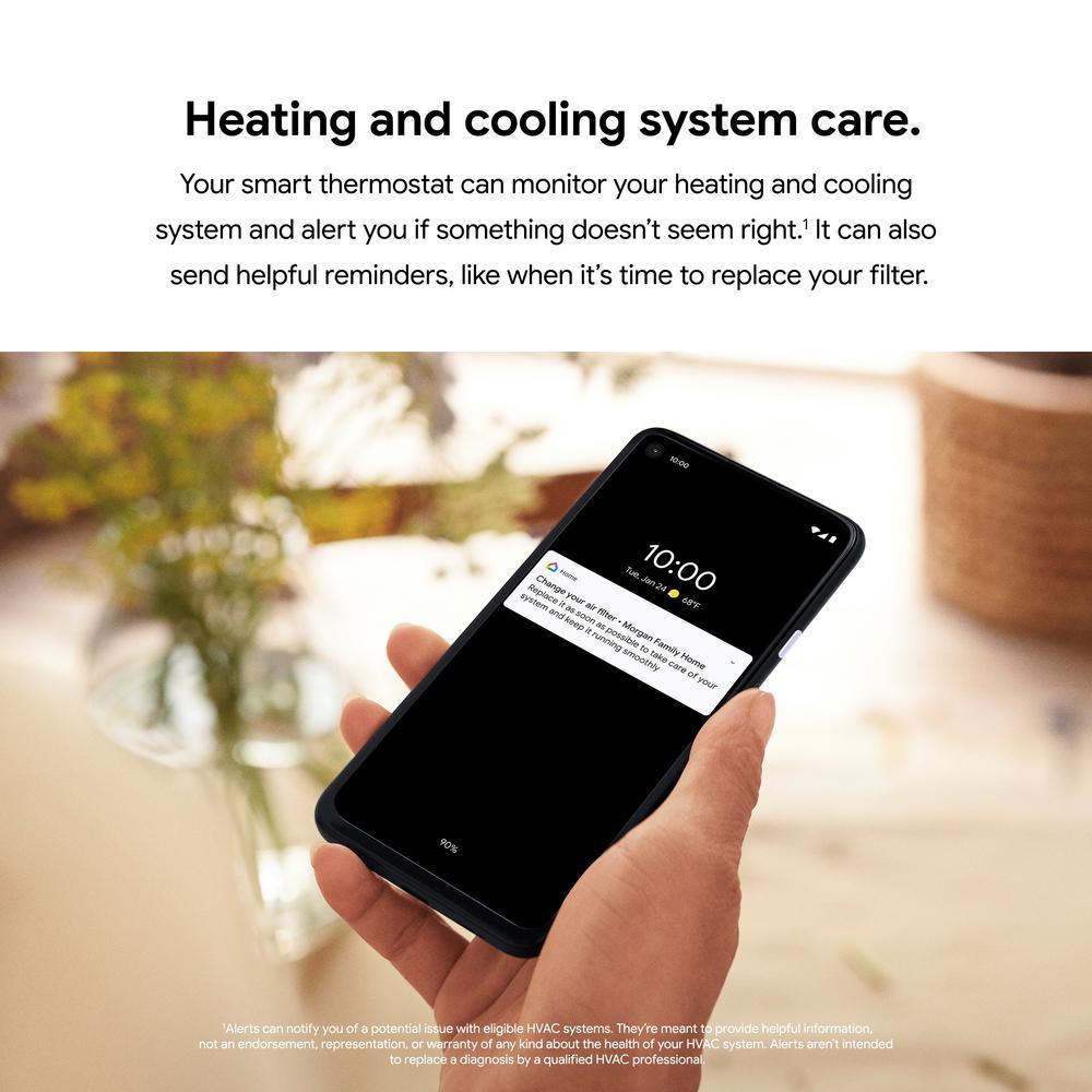 Nest Thermostat - Smart Programmable Wi-Fi Thermostat - Snow - Super Arbor