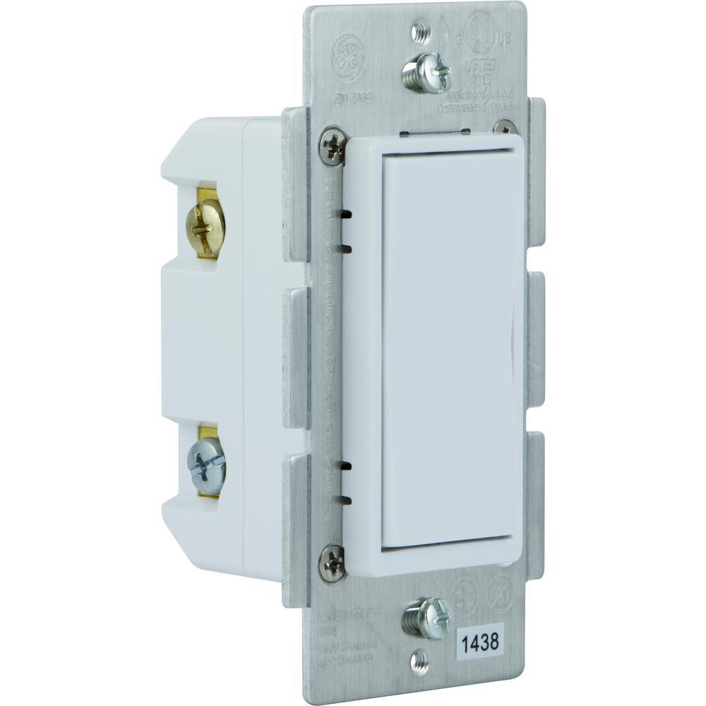 Home Automation 120 VAC 3-Way Auxiliary Add-On Switch, Almond/White Paddles - Super Arbor