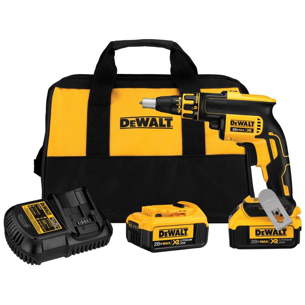 20-Volt MAX XR Lithium-Ion Cordless Brushless Drywall Screw Gun (Tool-Only) - Super Arbor