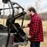 30 in. 0-Drawer Portable Tool Box in Black Powder Coated - Super Arbor