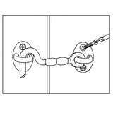 Everbilt 3 in. Stainless Steel Hook and Eye