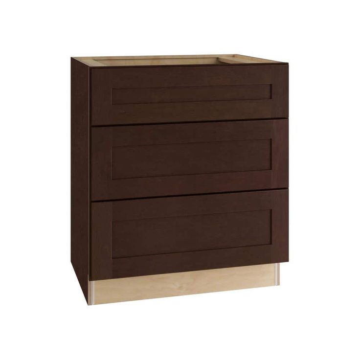 Home Decorators Collection Newport 30 in. W x 24 in. D x 34.5 in. H Assembled Plywood Cooktop Base Kitchen Cabinet in Manganite with Soft Close