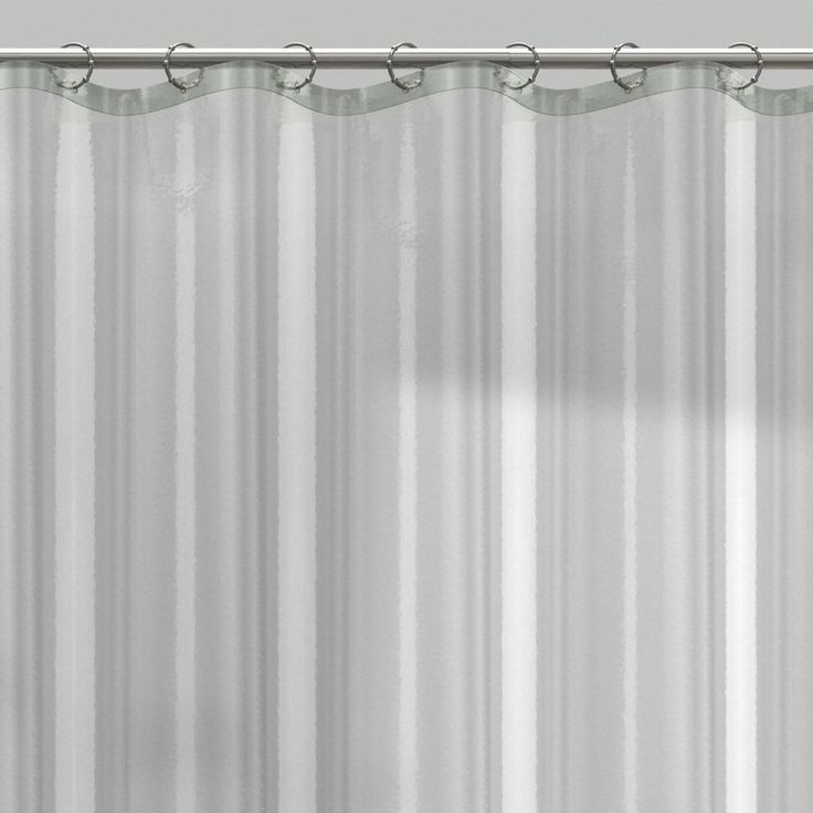 Style Selections EVA/PEVA Clear Solid Shower liner