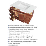 Ultraline 48 in. W x 21 in. D x 34.5 in. H Vanity Cabinet Only in Natural Alder - Super Arbor