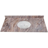 31 in. x 22 in. Stone Effects Vanity Top in Cascade with White Sink - Super Arbor