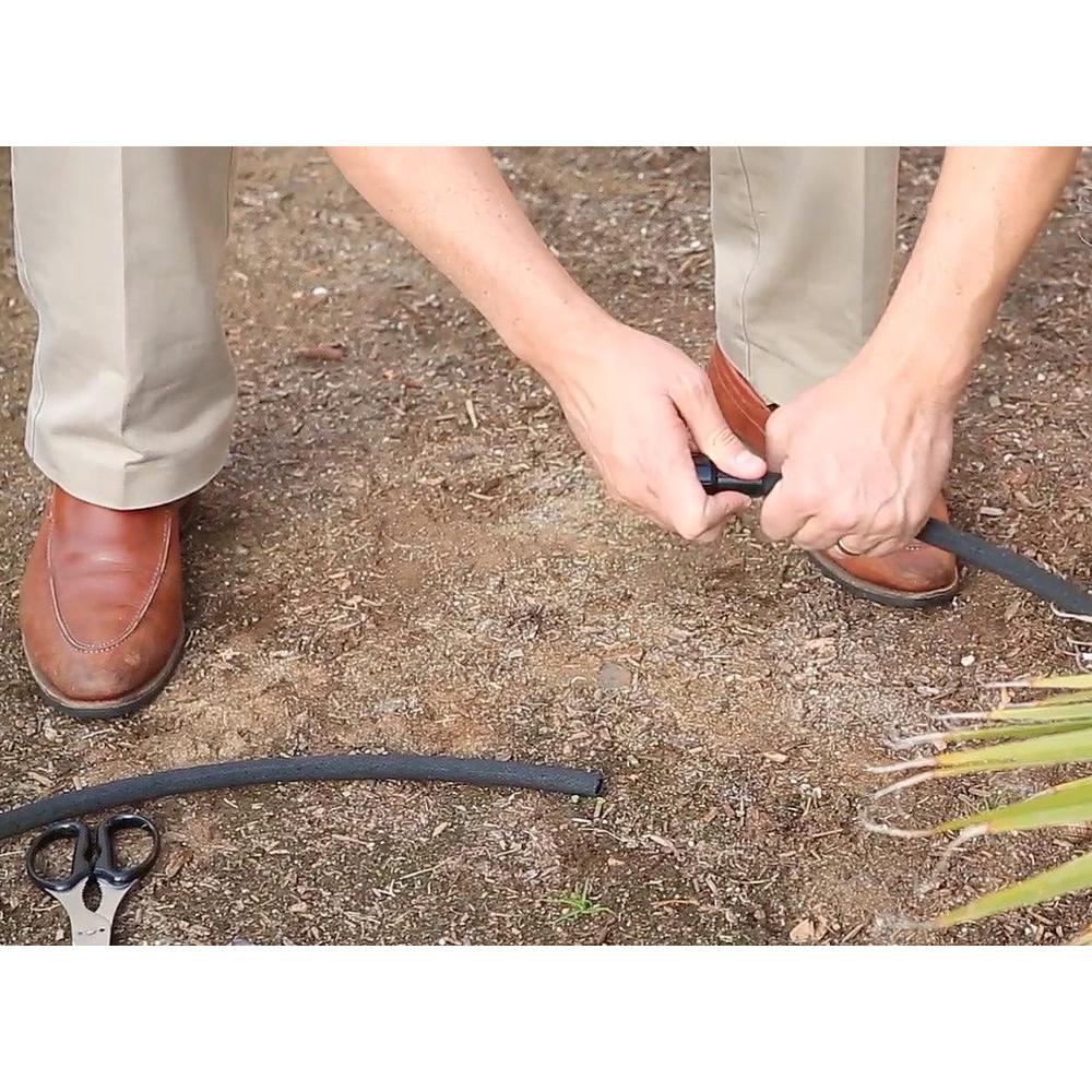 3/8 in. Soaker Hose Male Push-On Couplings (2-Pack) - Super Arbor