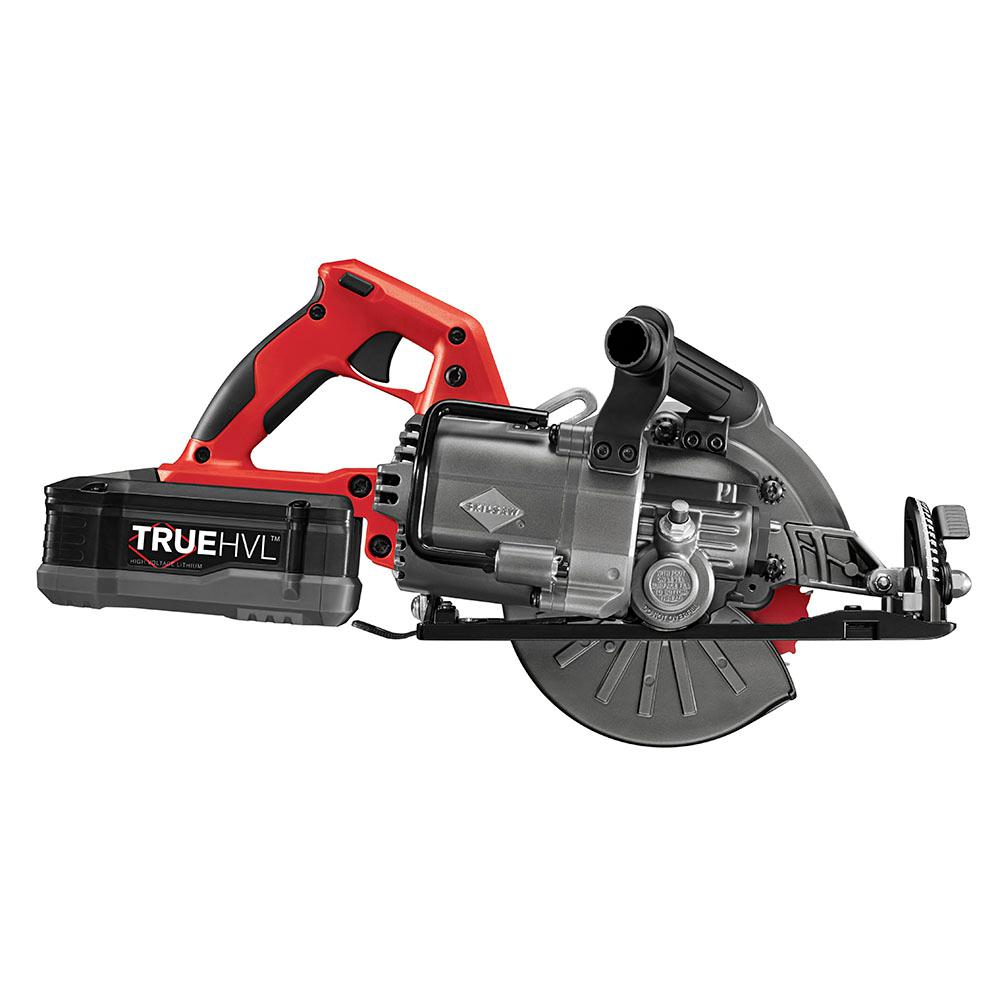 TRUEHVL 48-Volt Cordless 7-1/4 in. Worm Drive Saw Kit with TRUEHVL Battery and Diablo Blade - Super Arbor
