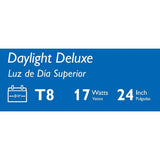 Philips 17-Watt 2 ft. Linear T8 Fluorescent Tube Light Bulb Daylight Deluxe (6500K)