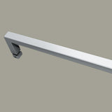 Lagoon 60 in. x 76 in. Left Drain Alcove Shower Kit in Ash Grey and Silver Hardware - Super Arbor